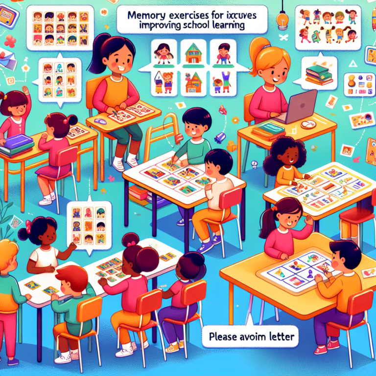 Exercícios de memória para melhorar aprendizado escolar